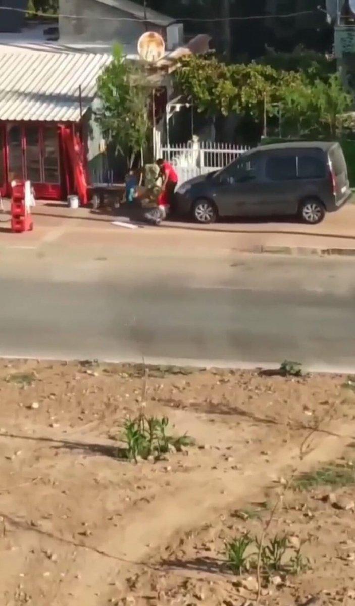 Antalya'da sokak ortasında kadına şiddet uyguladı