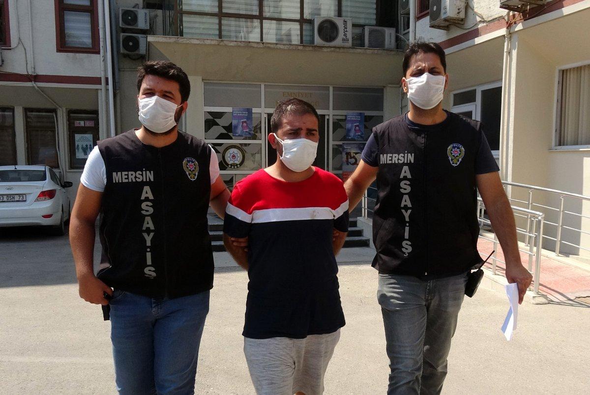 Mersin'de cinsel ilişki teklif ettiği kadının çantasını çaldı