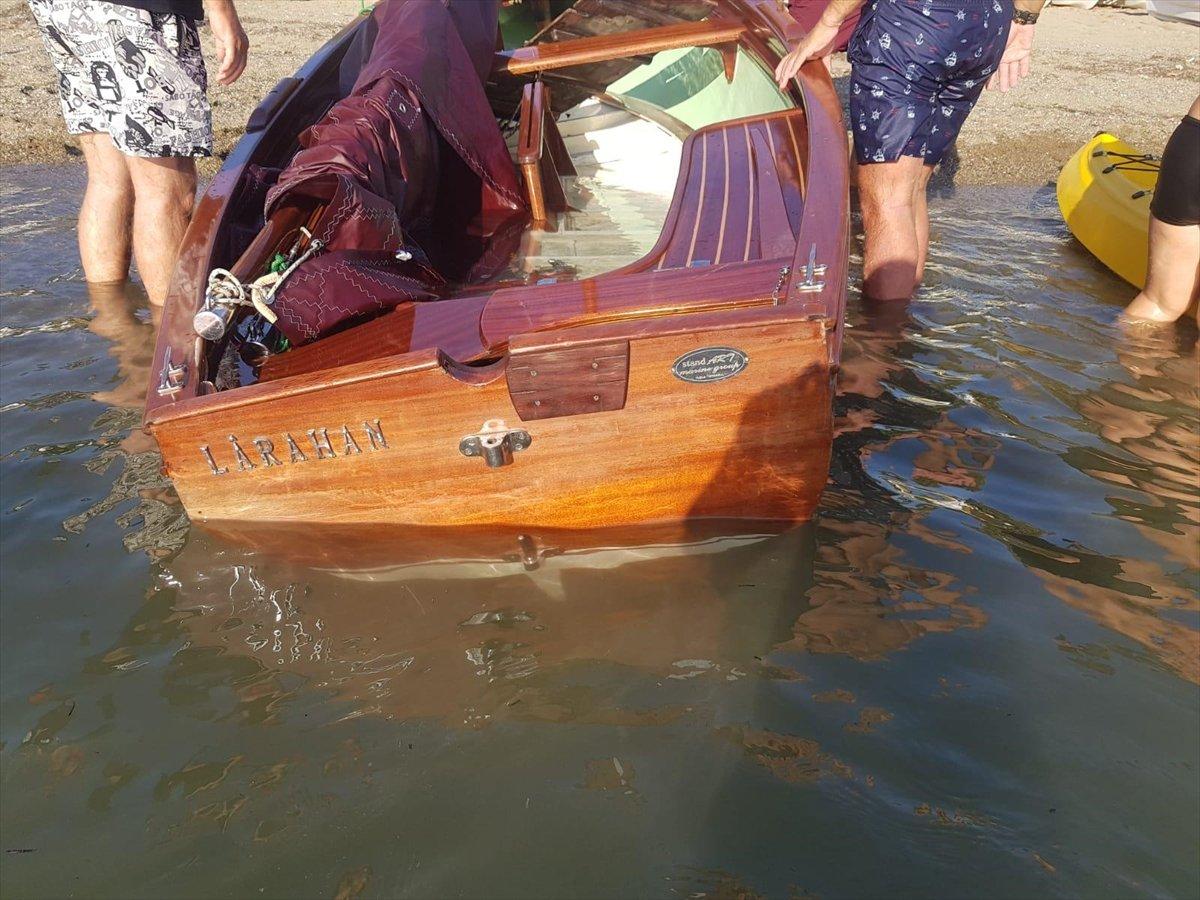 Gemlik Körfezi'nde 3 kişinin bulunduğu tekne alabora oldu