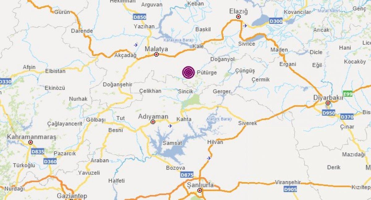 Malatya'da 4.6 büyüklüğünde deprem