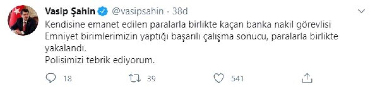 Ankara'da nakit paralarla kaçan banka nakil görevlisi yakalandı