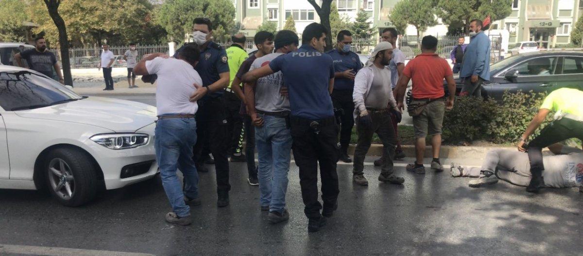 Beylikdüzü'nde kaza sonrası kavgaya tutuştular