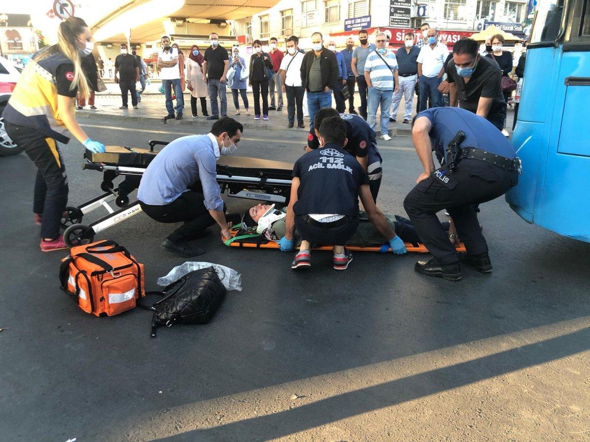 Ankara'da bir kadına otobüs çarptı