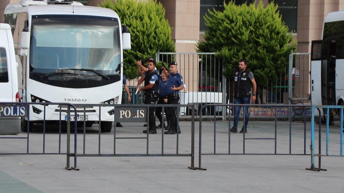 Çağlayan Adliyesi önündeki çatışma anları kamerada