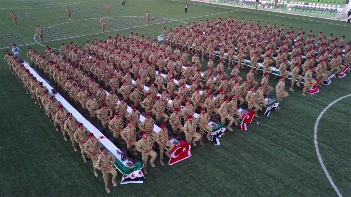 Suriye Milli Ordusu saflarını 1000 yeni askerle güçlendirdi