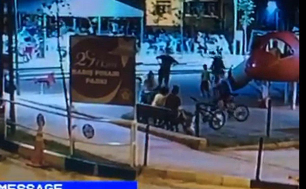 Tekirdağ'da parktaki çocuğun darbedilme anları