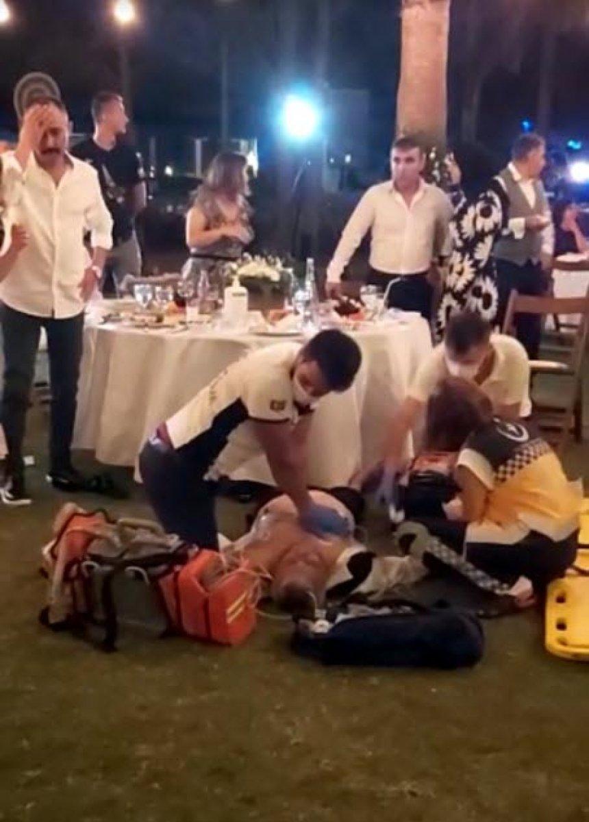 Bodrum'da oğlunun düğününde kalp krizi geçiren adam hayatını kaybetti