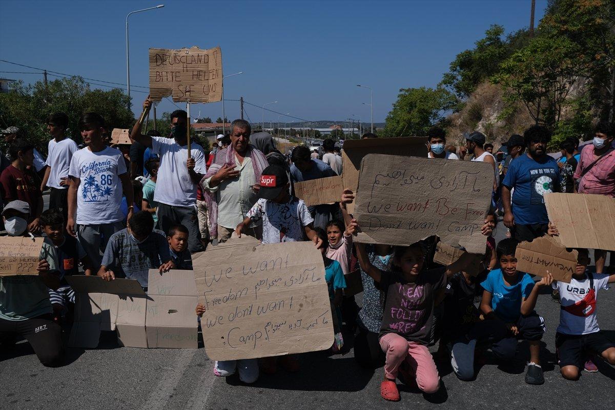 Moria kampındaki sığınmacılar özgürlük istiyor