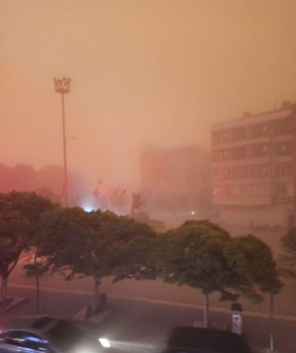 Ankara'da kum fırtınası