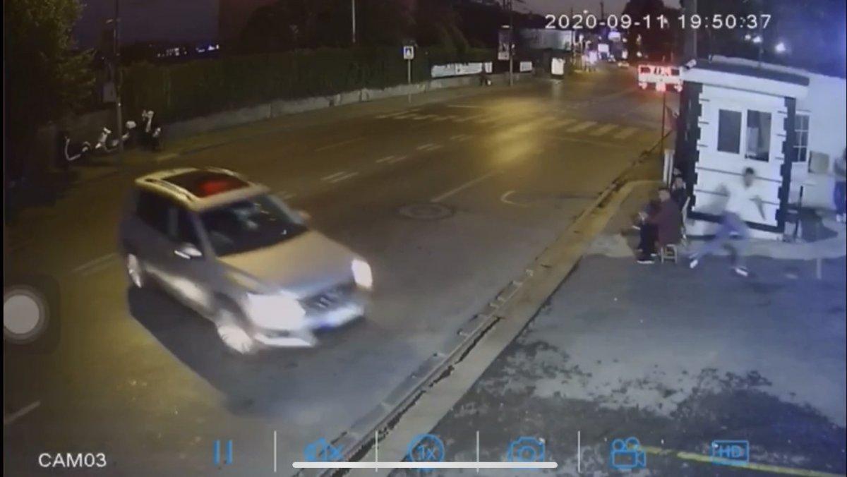 Ortaköy'de feci kazada ölümden saniyelerle kurtuluş kamerada