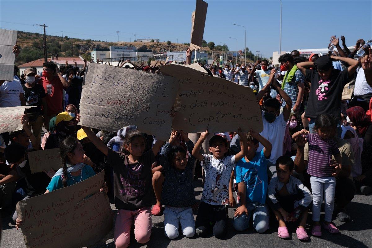 Moria kampındaki sığınmacılar özgürlük istiyor