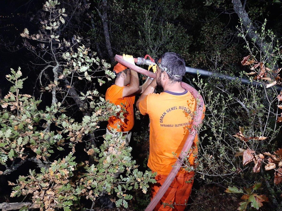 Karabük'te ormanlık alanda çıkan yangın söndürüldü