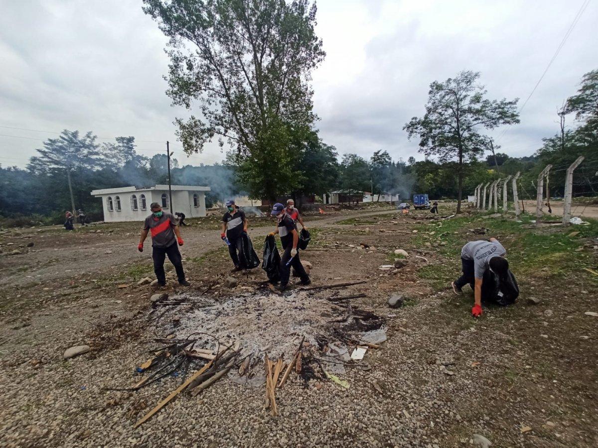Ordu'da çevreye bırakılan çöplere şiveli tepki