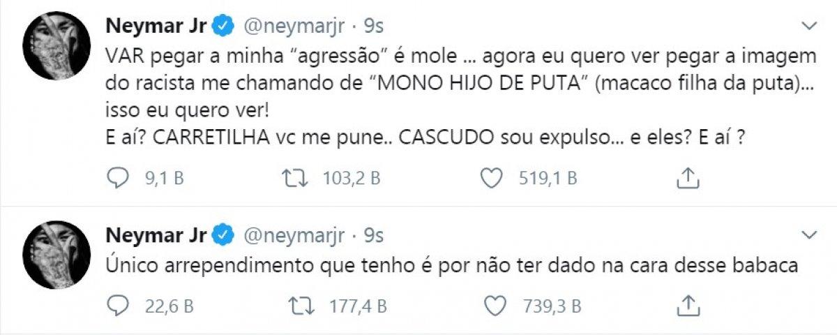 Neymar: VAR'ın ırkçıları da yakalamasını istiyorum