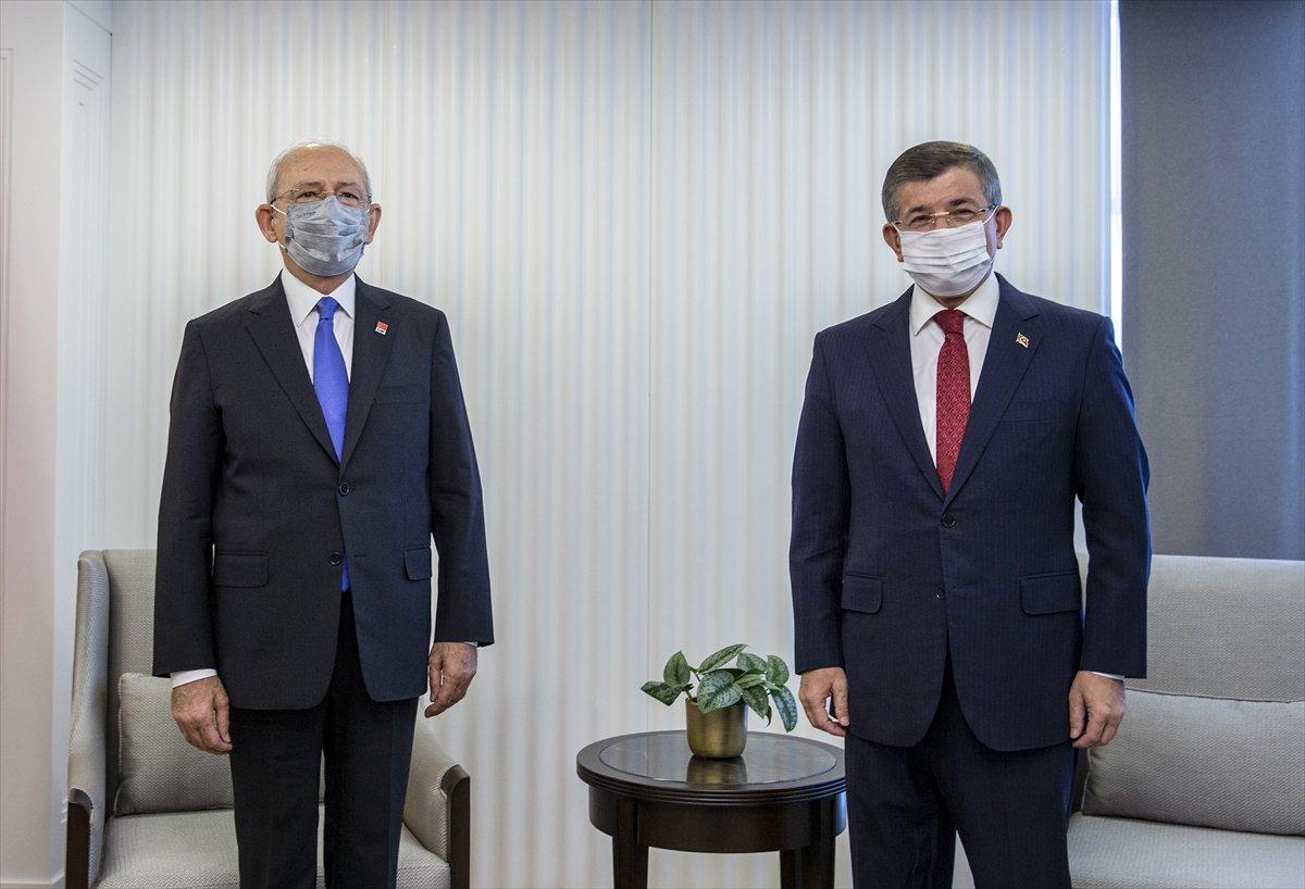 Kemal Kılıçdaroğlu ile Ahmet Davutoğlu bir araya geldi