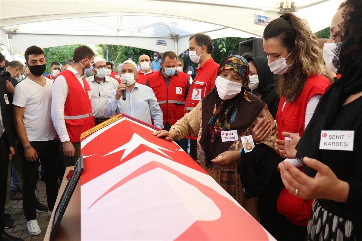 Kızılay şehidi Mehmet Arif Kıdıman, son yolculuğuna uğurlandı