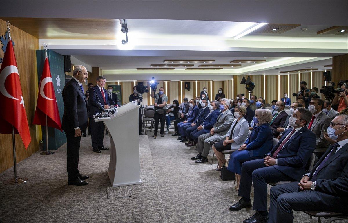 Kılıçdaroğlu ile Davutoğlu ittifak sorusuna cevap verdi