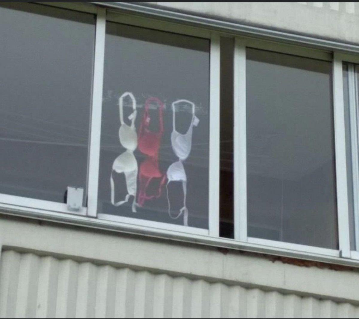 Belaruslu muhaliflerin iç çamaşırlı protestosu