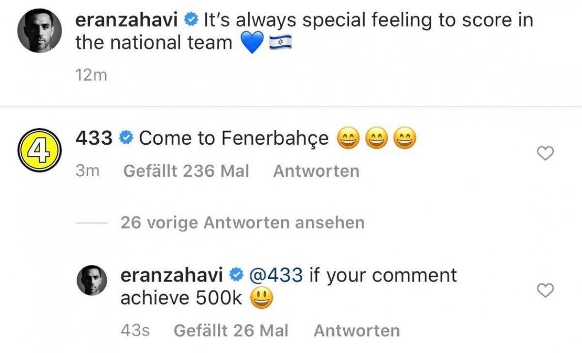 Eran Zahavi: Fenerbahçe'ye gitmeyeceğim