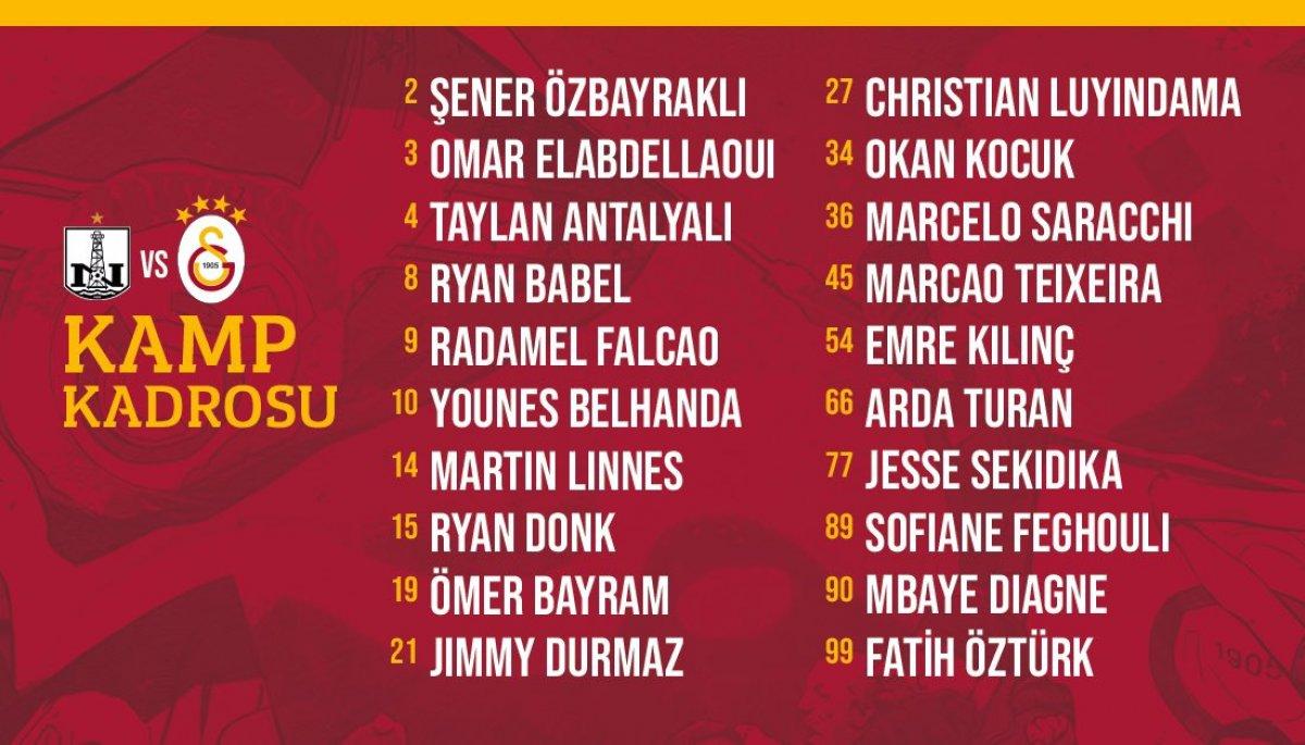 Galatasaray'ın Neftçi Bakü kafilesi