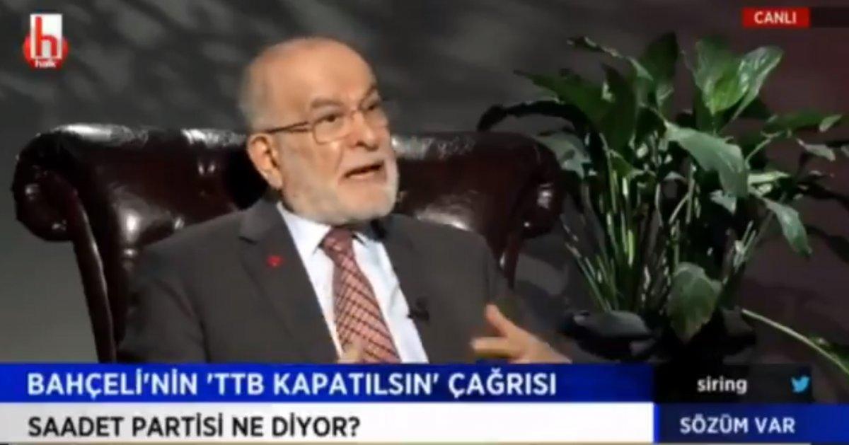 Temel Karamollaoğlu TTB'nin kapatılmasına karşı olduğunu söyledi