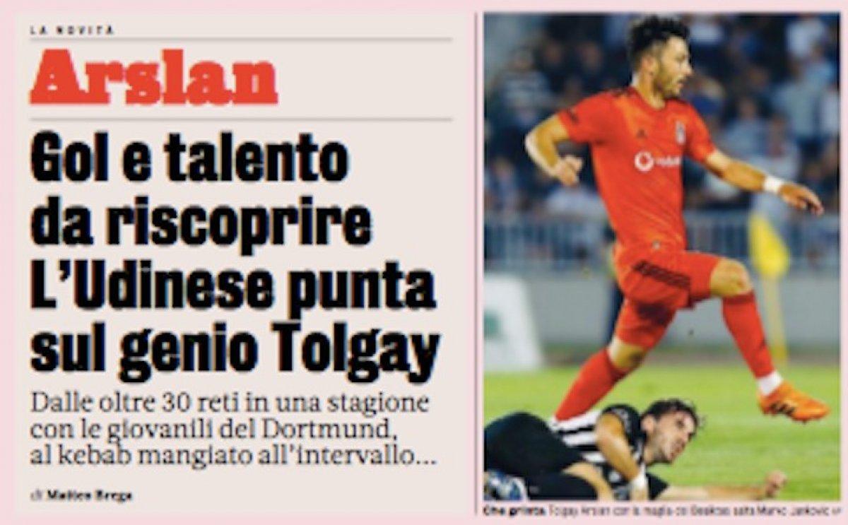 İtalyanlar Tolgay Arslan'ın dürüm olayını manşetlere taşıdı