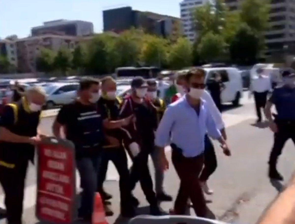 Halil Sezai polisler eşliğinde adliyeye getirildi