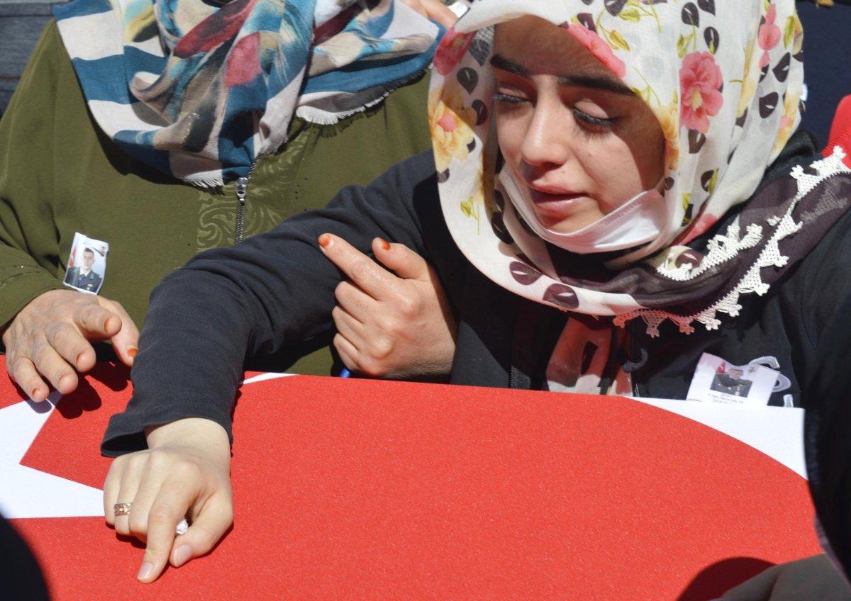 Şehit Teğmen Harun Aslan, son yolculuğuna uğurlandı