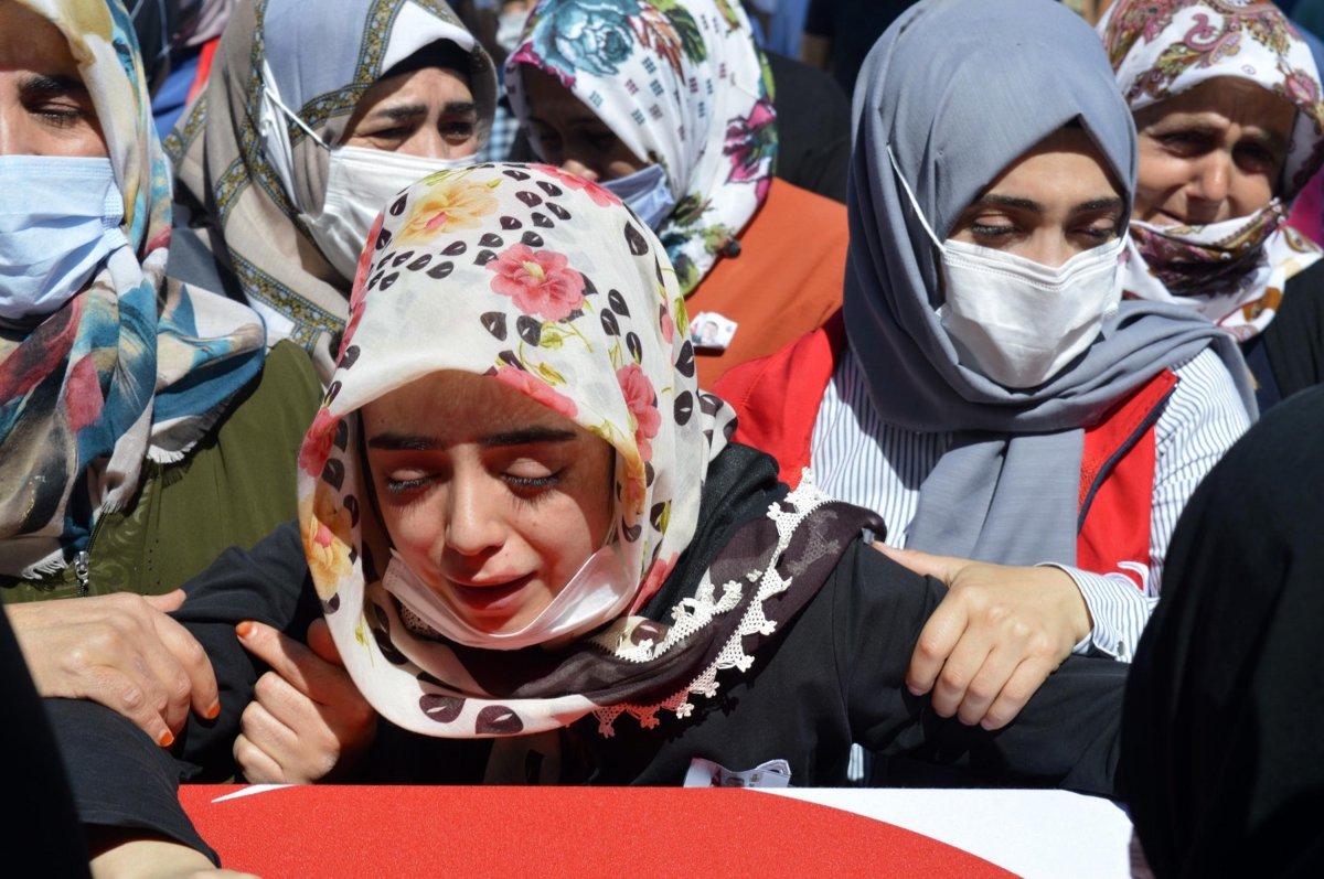 Şehit Teğmen Harun Aslan, son yolculuğuna uğurlandı