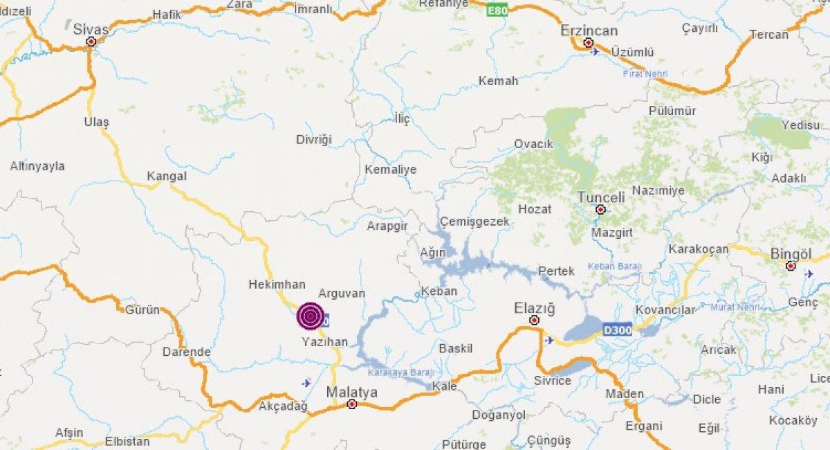 Malatya Hekimhan'da deprem