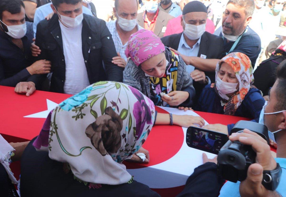 Şehit Teğmen Harun Aslan, son yolculuğuna uğurlandı