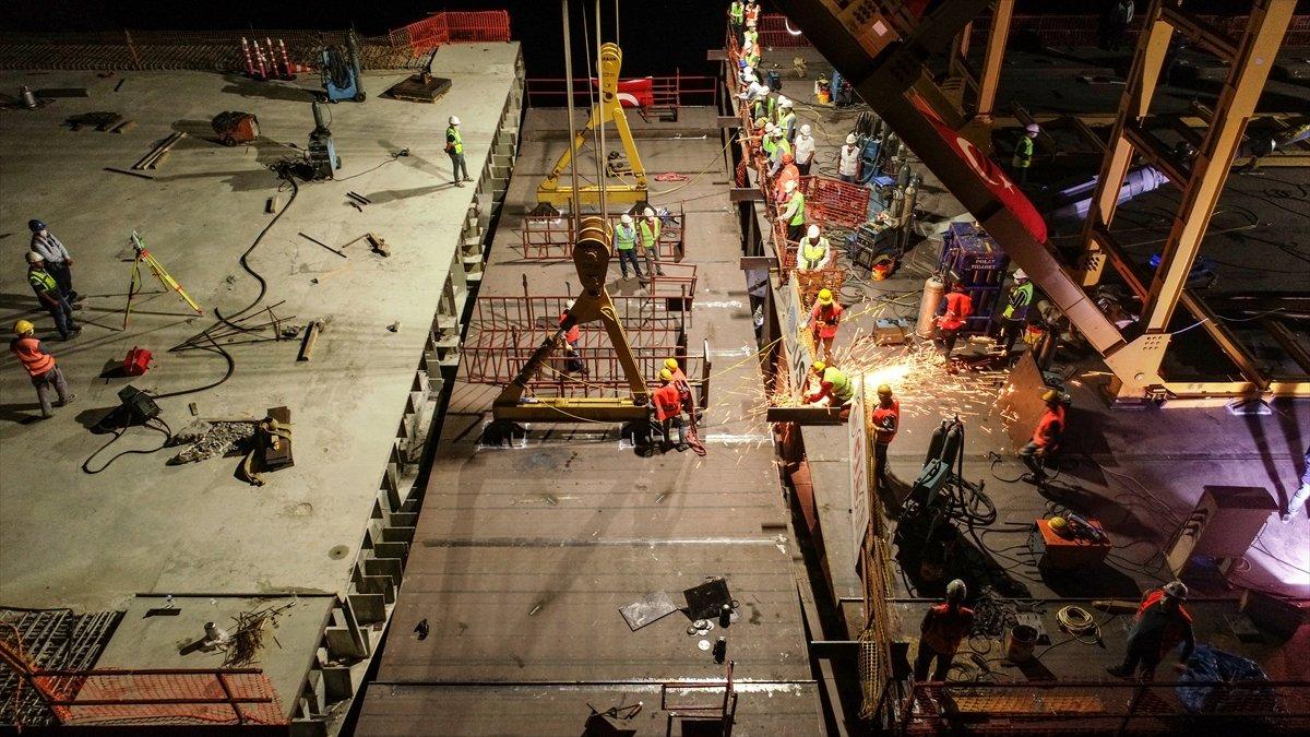 Yeni Kömürhan Köprüsü'nün iki yakası birleşti