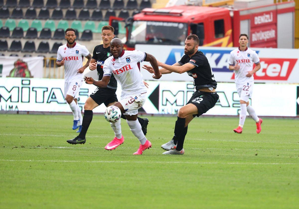Trabzonspor'dan Denizlispor deplasmanında golsüz beraberlik