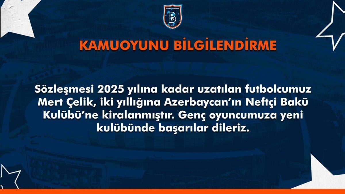 Mert Çelik, Neftçi Bakü'ye kiralandı