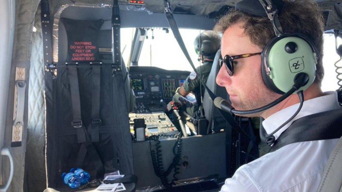 Fransız bakan Kıbrıs üzerinde keşif uçuşu yaptı