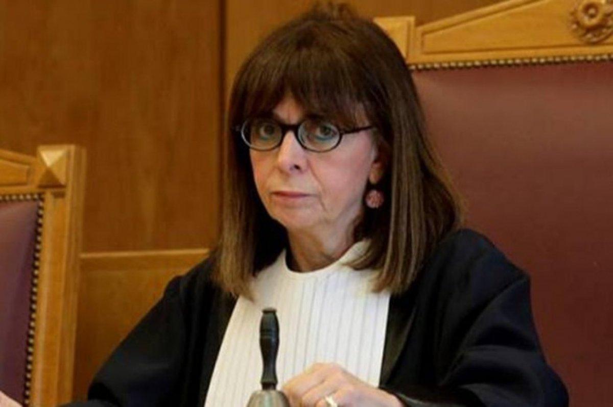 Yunanistan Cumhurbaşkanı Katerina Sakellaropulu