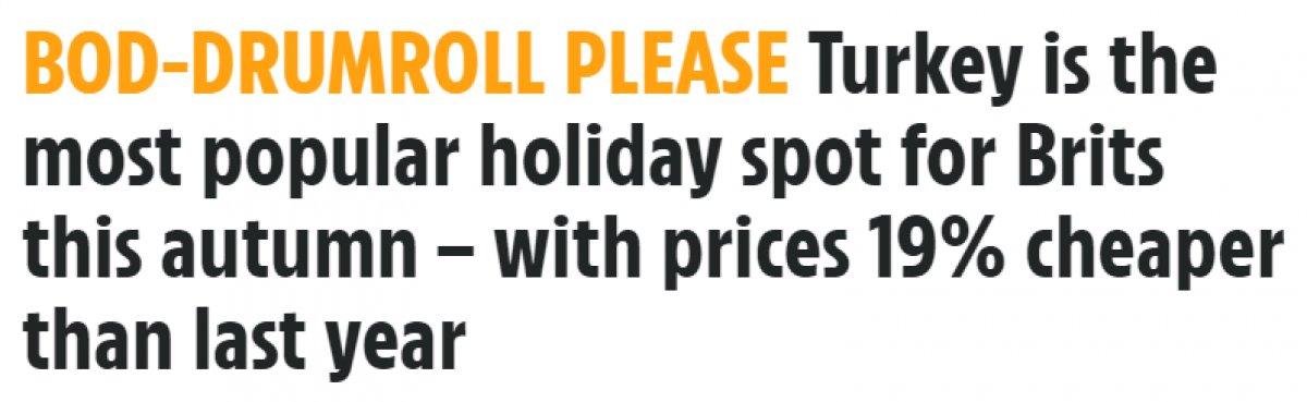 Türkiye, İngiliz turistlerin vazgeçilmez tatil adresi oldu