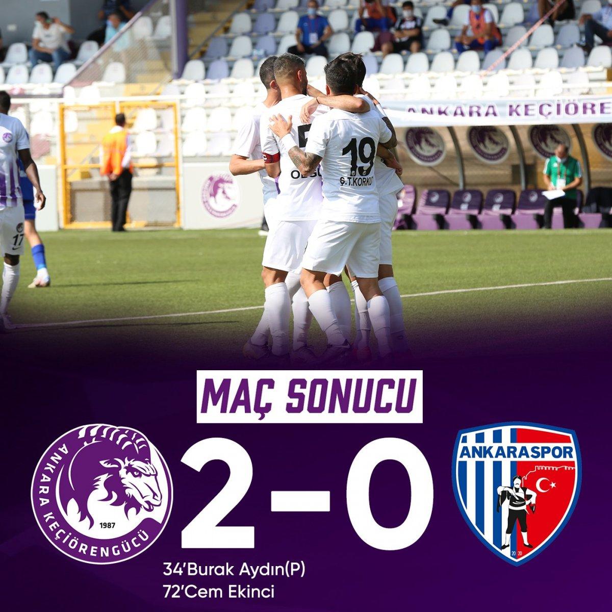 Ankara derbisinde kazanan Keçiörengücü