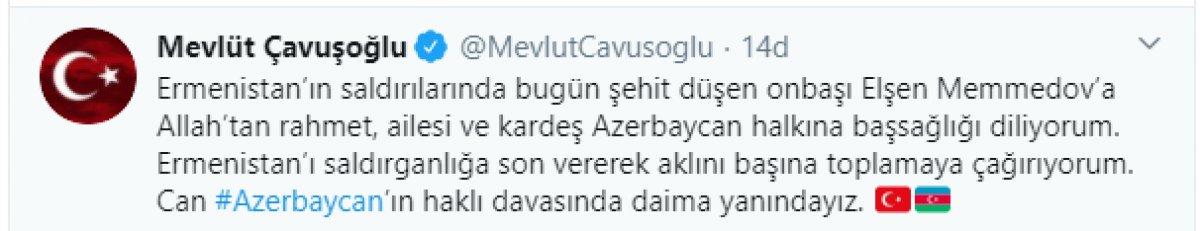 Mevlüt Çavuşoğlu: Ermenistan aklını başına toplasın