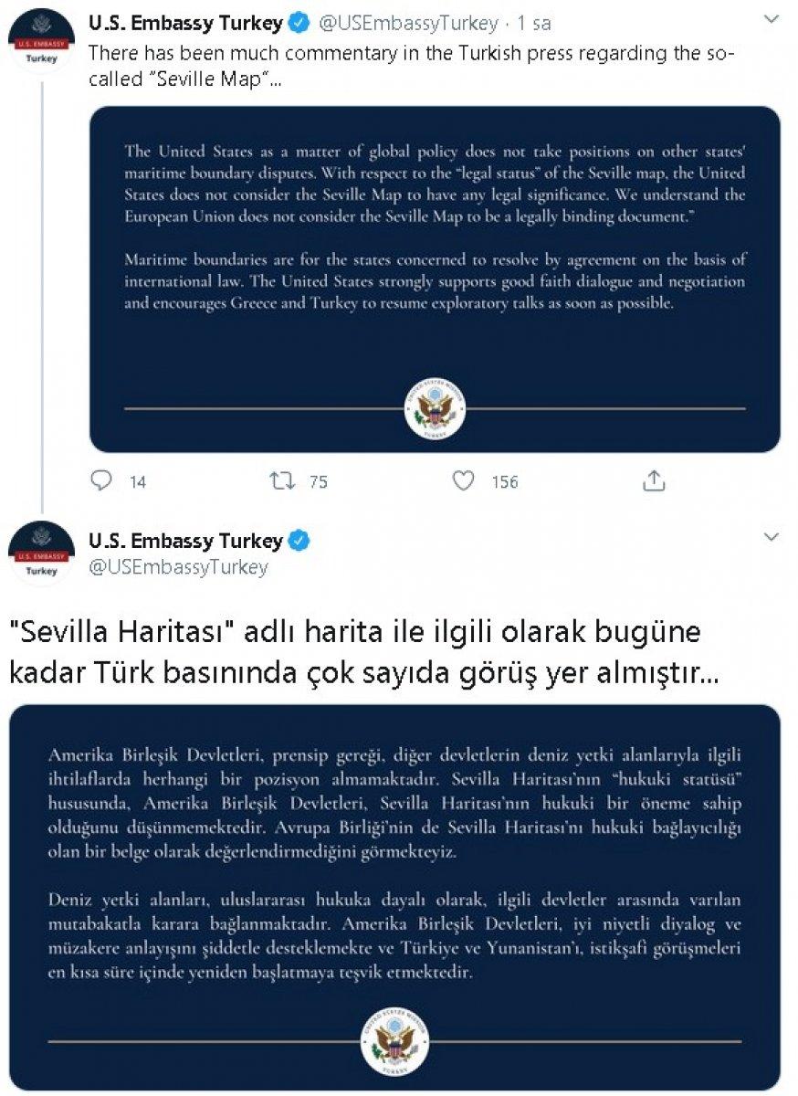 ABD: Yunanistan'ın Sevilla haritası hukuki değil