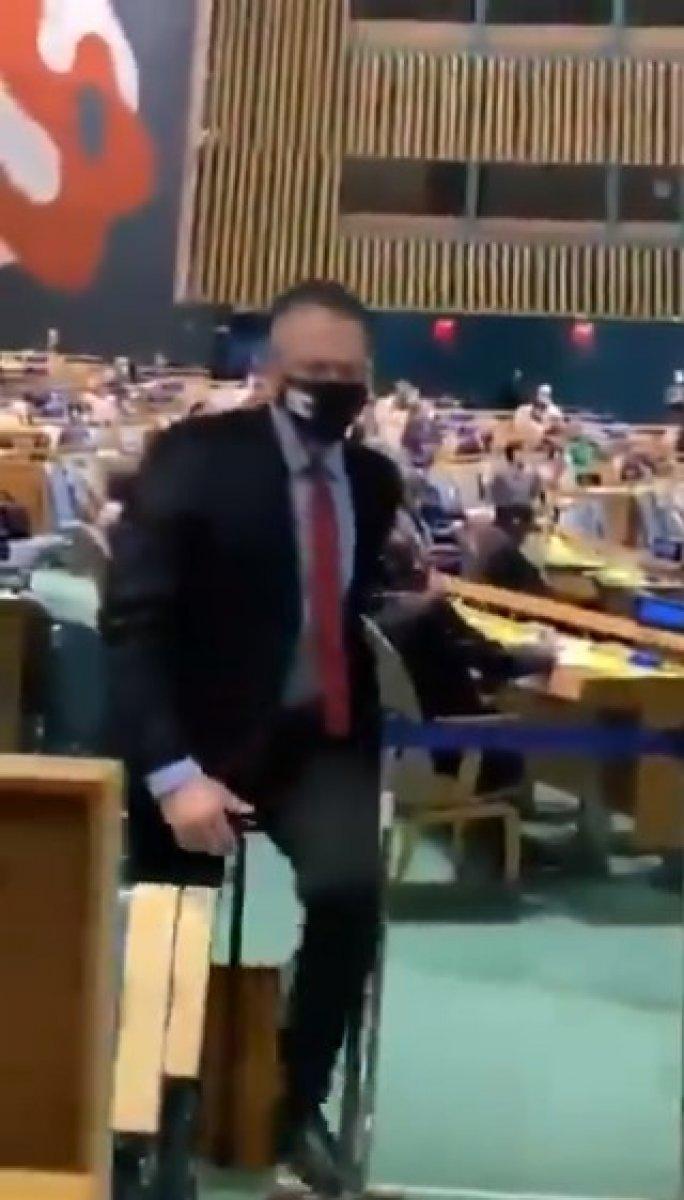 Erdoğan, BM'de İsrail'i eleştirince, İsrail Büyükelçisi salonu terk etti