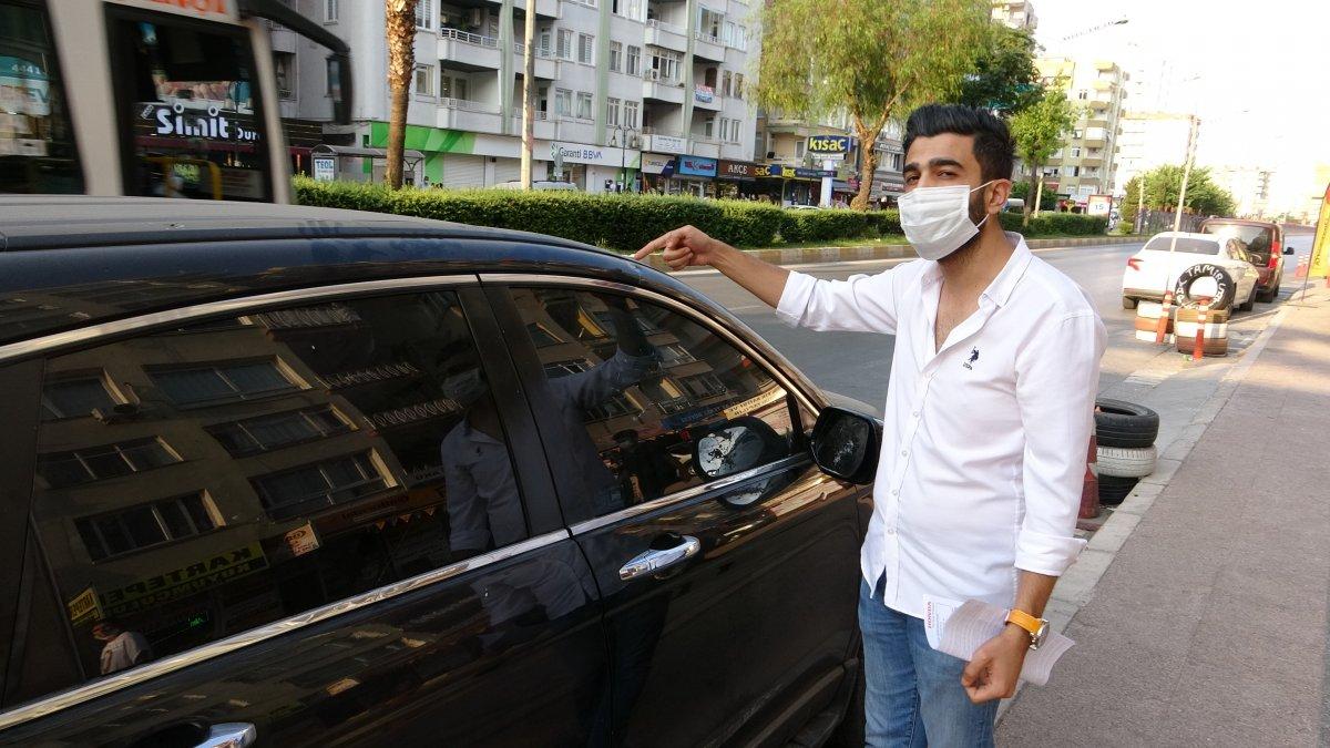 Mersin'de arabaya zarar veren kişi yakalandı