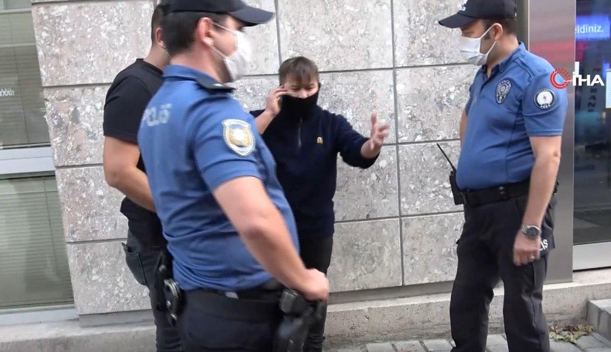 Tuzla’da maskesiz şahıstan polise tehdit