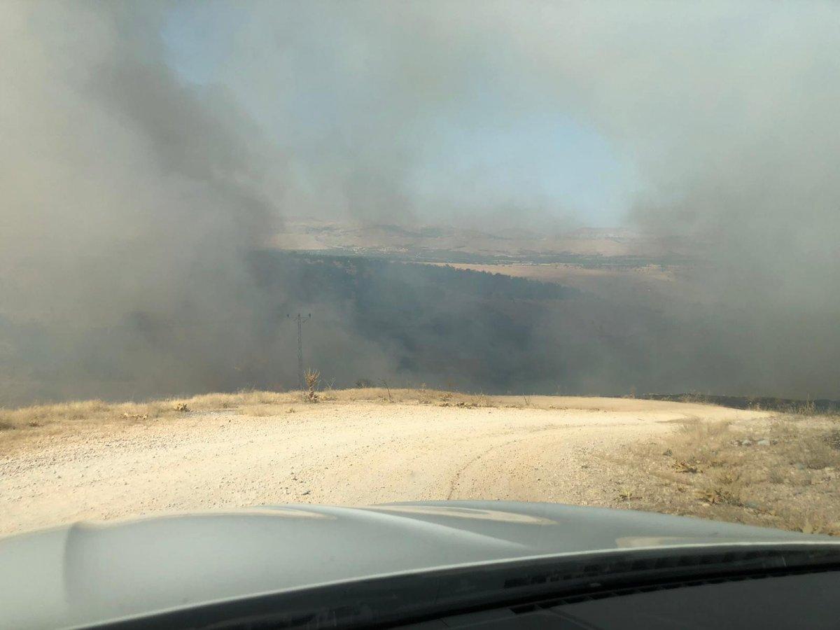 Malatya'da sigara izmariti yangına sebep oldu