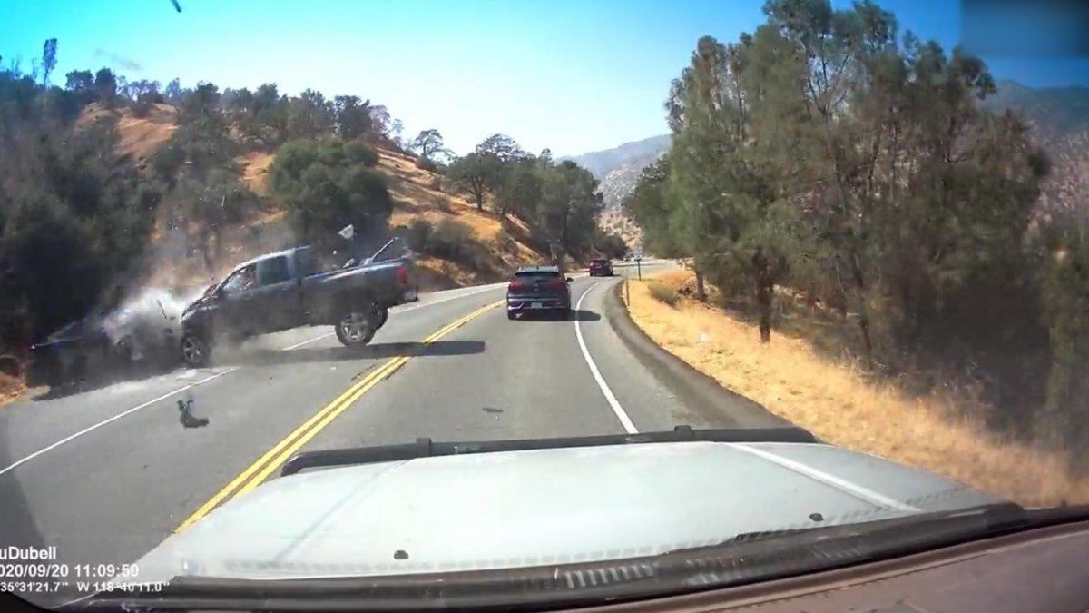 Amerika'da sollama yapan aracın sebep olduğu kaza