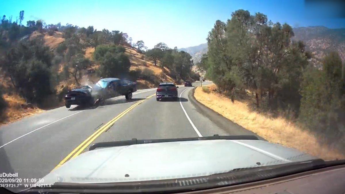 Amerika'da sollama yapan aracın sebep olduğu kaza