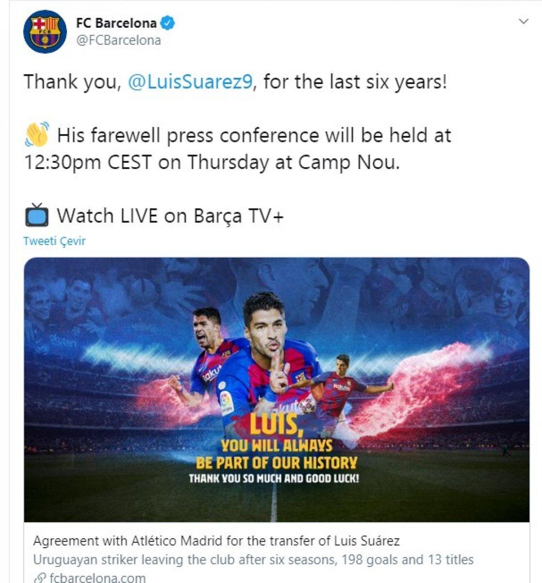 Luis Suarez resmen Atletico Madrid'de