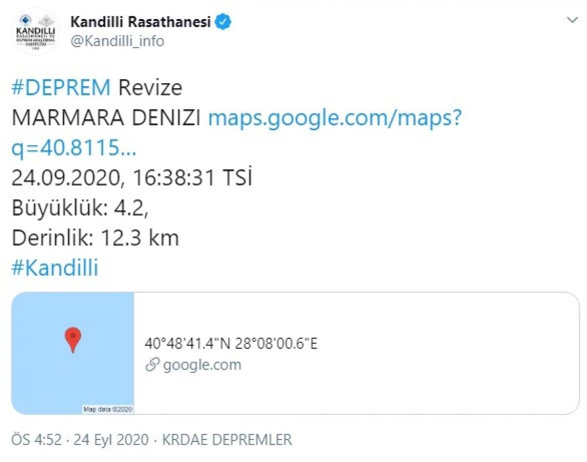 İstanbul'da deprem! İstanbul depreminin şiddeti belli oldu! Kandilli Rasathanesi deprem açıklaması yaptı mı?