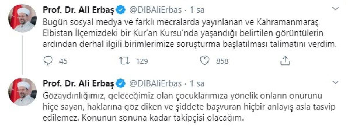 Kahramanmaraş'ta bir Kuran kursunda çocuğa şiddet görüntülendi