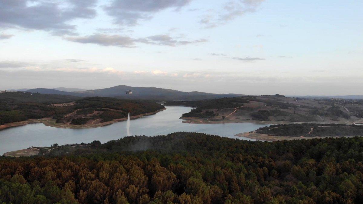 Pendik'te çıkan orman yangının tahribatı gün ağarınca ortaya çıktı